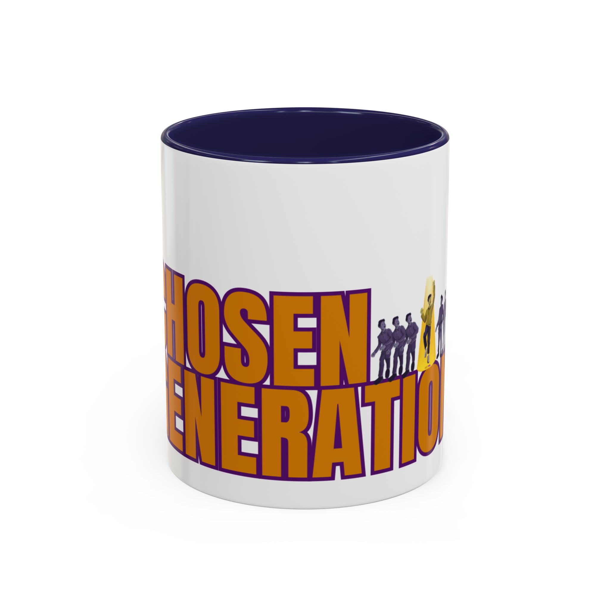 Accent Coffee Mug — "Chosen Generation" Bold Typography Inspirational Mug - Image 5