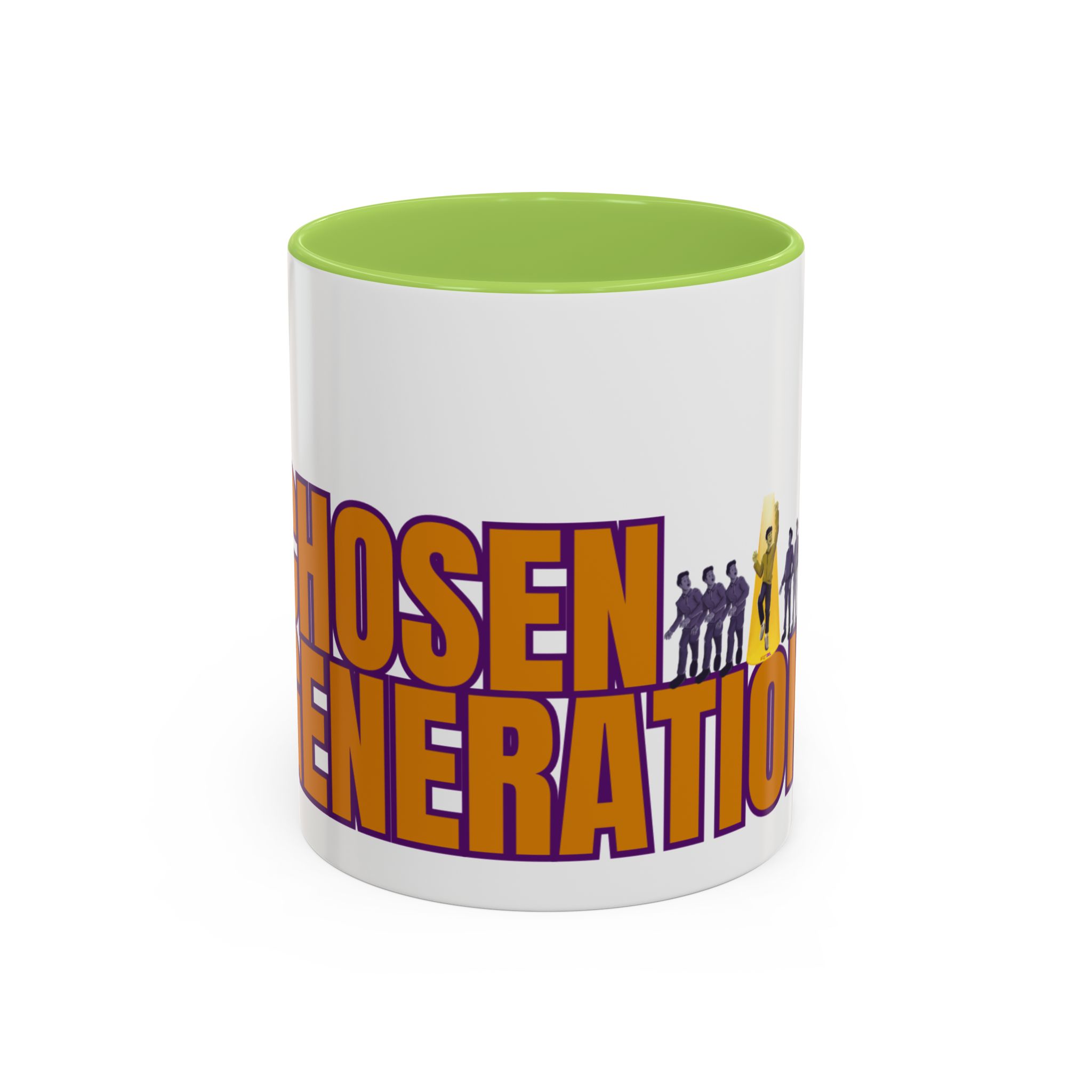 Accent Coffee Mug — "Chosen Generation" Bold Typography Inspirational Mug - Image 29