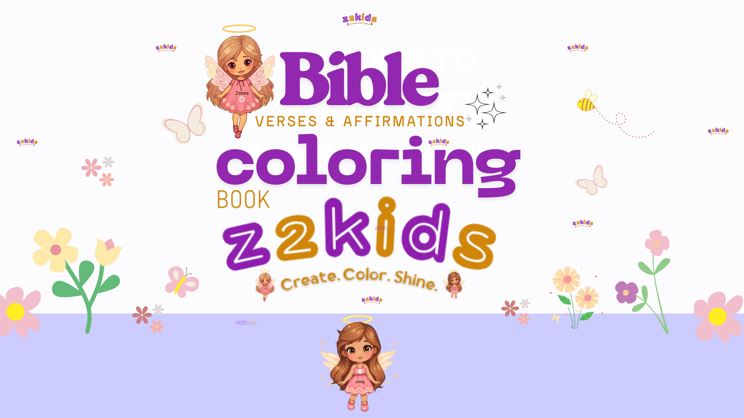 Bible Verses & Kids Affirmations Coloring Book - Image 2